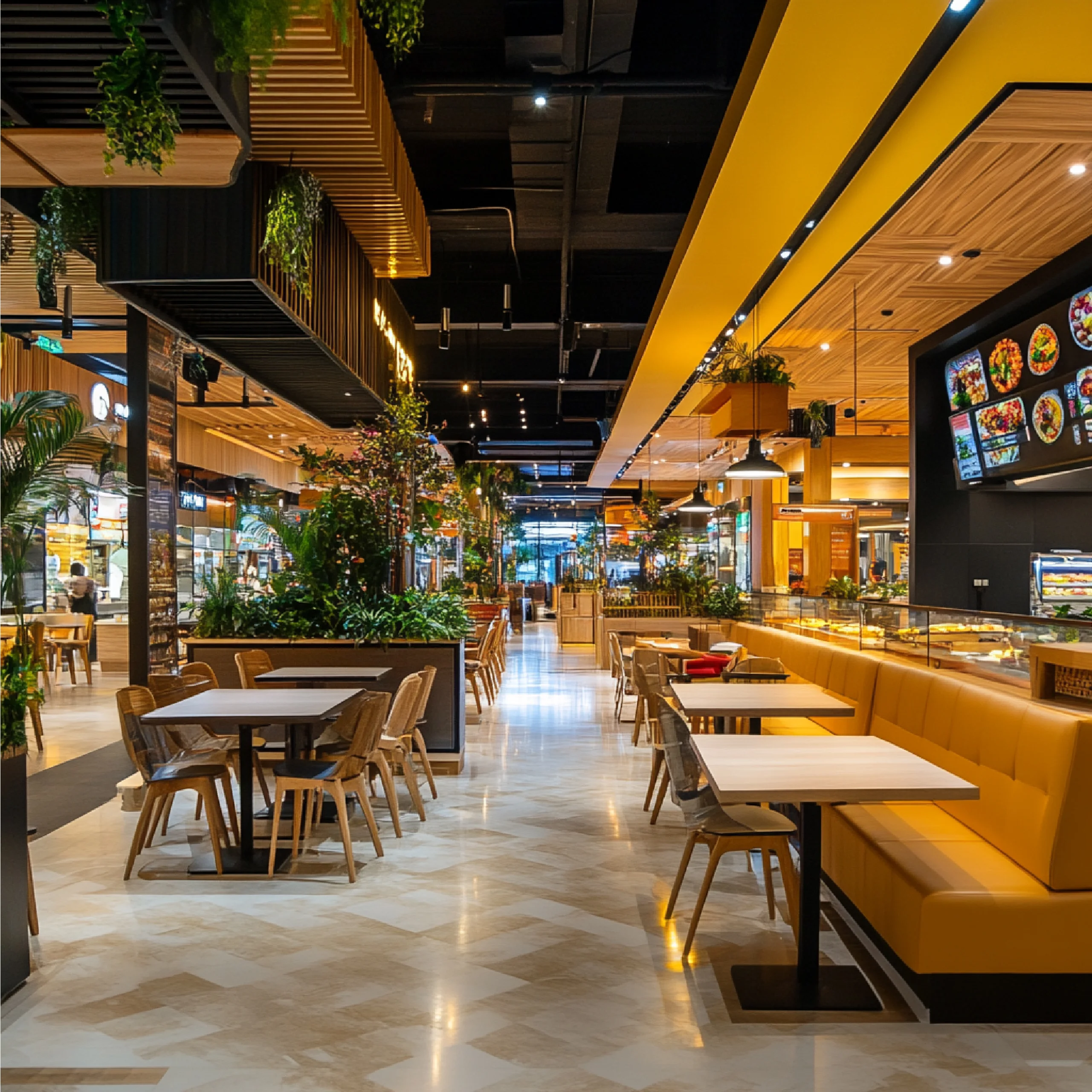 11,410 sqft. food court